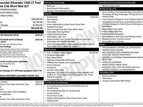 Used 2023 Chevrolet Silverado 1500 LT Trail Boss w/ Protection Package image 2