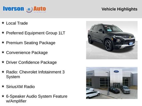 Used 2022 Chevrolet TrailBlazer LT w/ Premium Seating Package AWD/4WD image 2