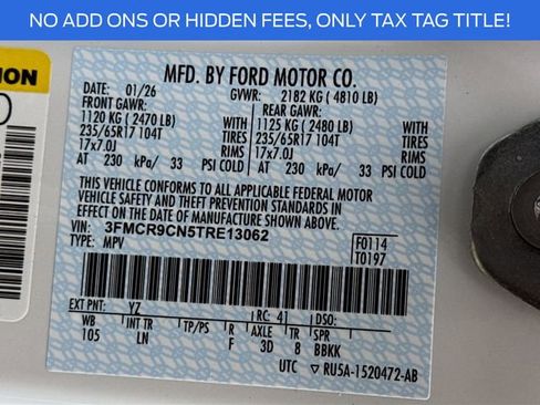 New 2026 Ford Bronco Sport Outer Banks w/ Sasquatch Outer Banks Package image 34