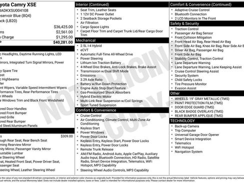 Certified 2025 Toyota Camry XSE AWD/4WD image 12