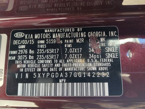 Used 2016 Kia Sorento AWD w/ LX Convenience Package image 33