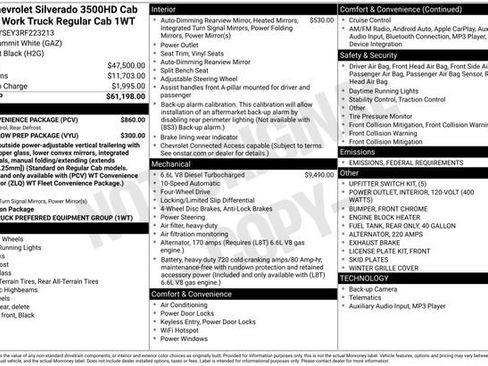 New 2024 Chevrolet Silverado 3500 W/T w/ WT Convenience Package image 5