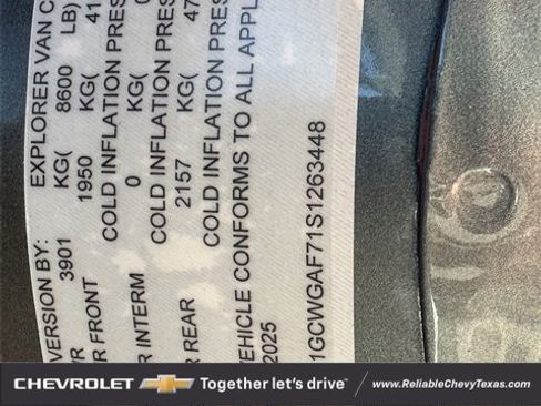 New 2025 Chevrolet Express 2500 WT w/ Driver Convenience Package image 36