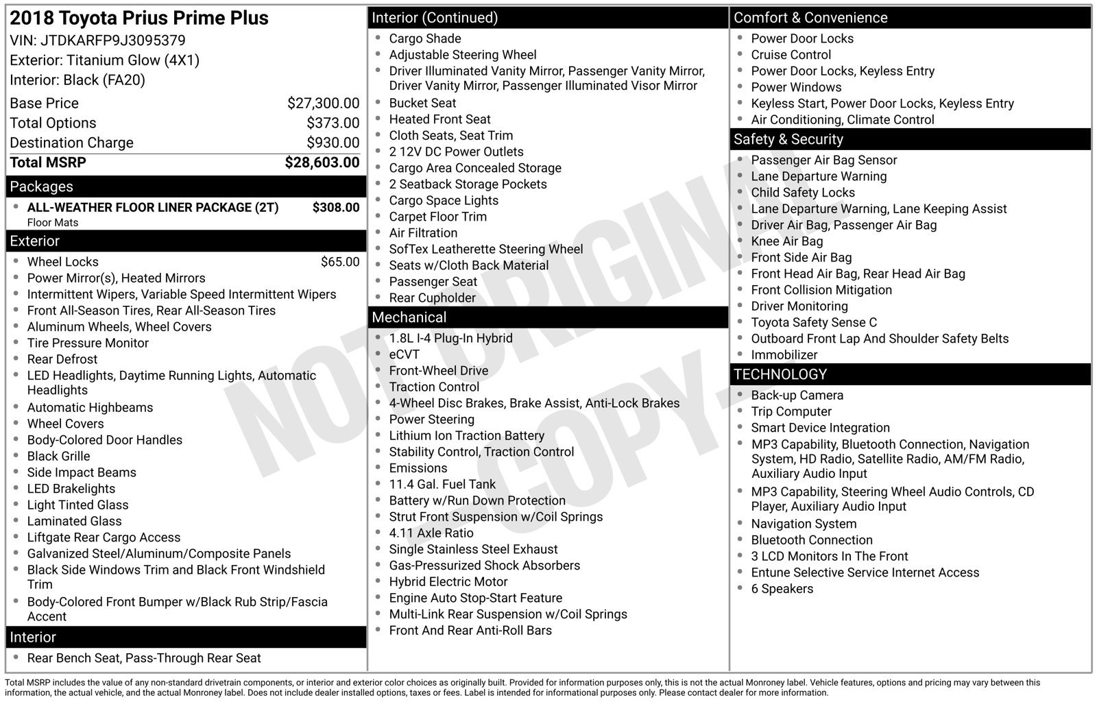 Used 2018 Toyota Prius Prime Plus FWD image 6