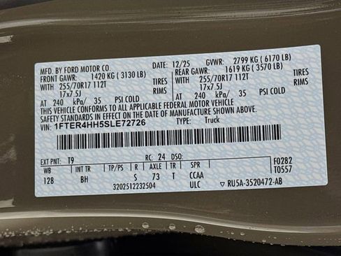 New 2025 Ford Ranger XLT w/ FX4 Off-Road Package image 30