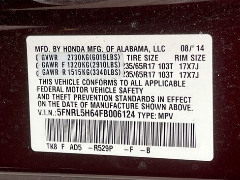 Used 2015 Honda Odyssey EX-L image 33