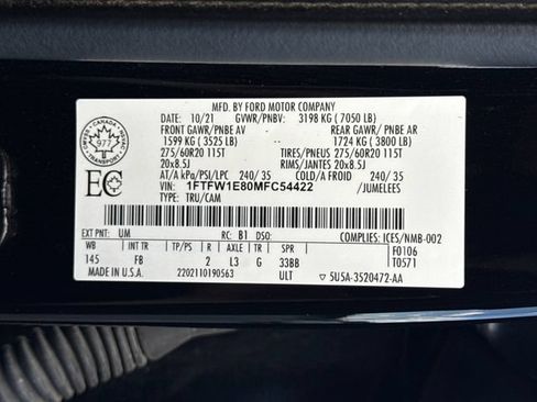 Used 2021 Ford F150 XLT w/ Equipment Group 302A High AWD/4WD image 24