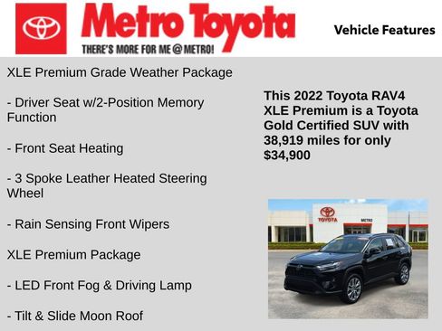 Certified 2022 Toyota RAV4 XLE Premium AWD/4WD image 21