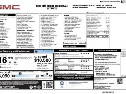 Used 2024 GMC Sierra 1500 Denali Ultimate image 55