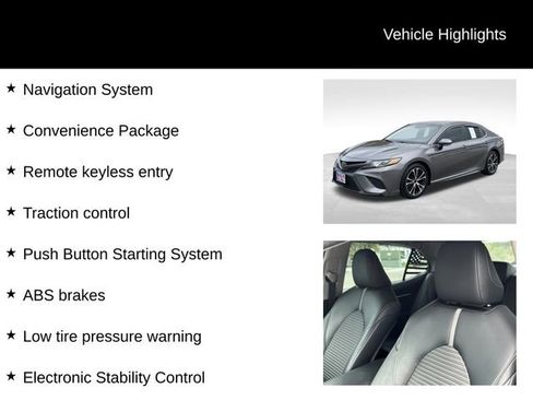 Used 2018 Toyota Camry SE w/ Audio Package FWD image 8