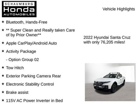 Used 2022 Hyundai Santa Cruz SEL w/ Activity Package AWD/4WD image 7