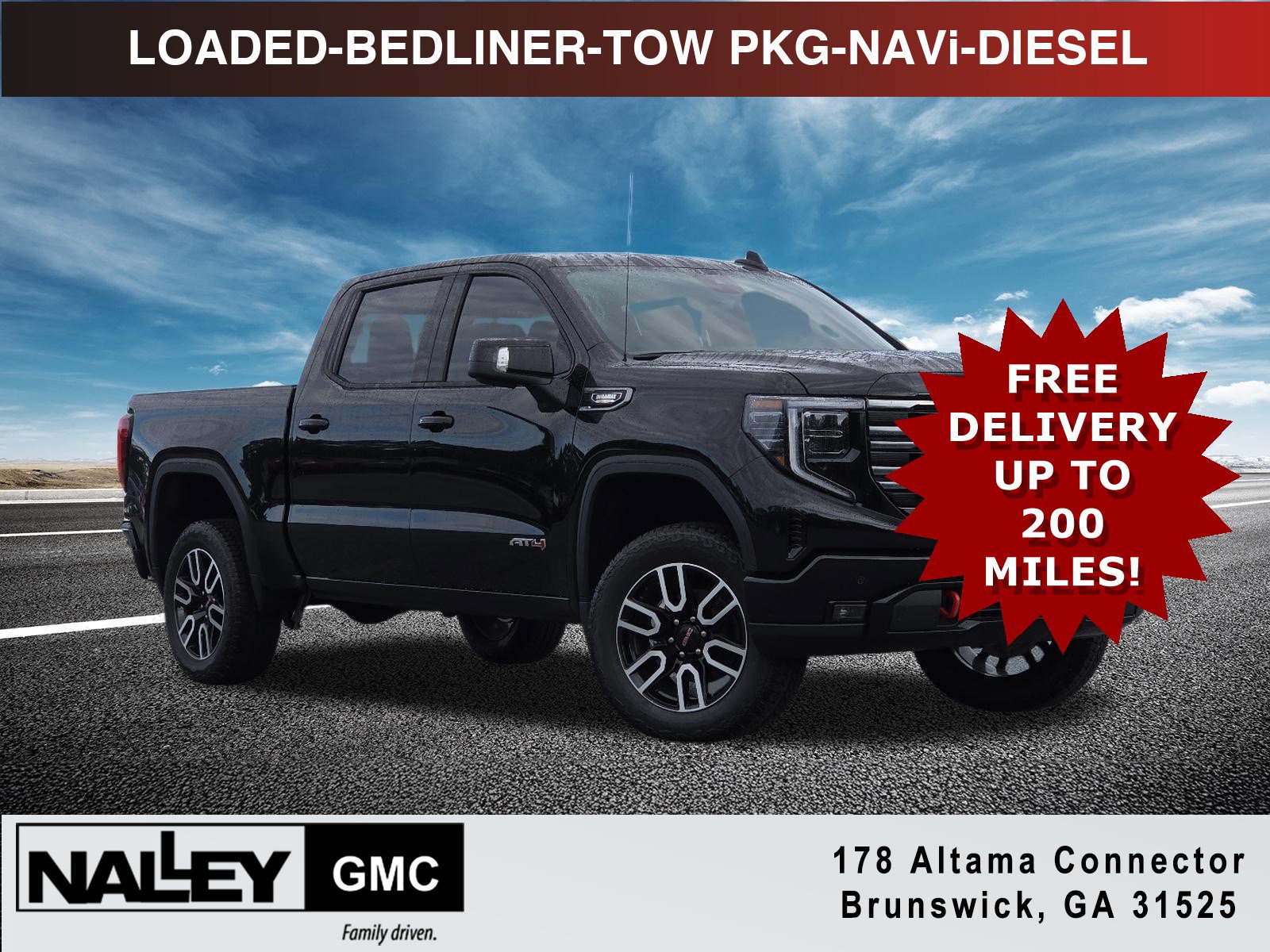 New 2026 GMC Sierra 1500 AT4 w/ Technology Package AWD/4WD 360° Tour
