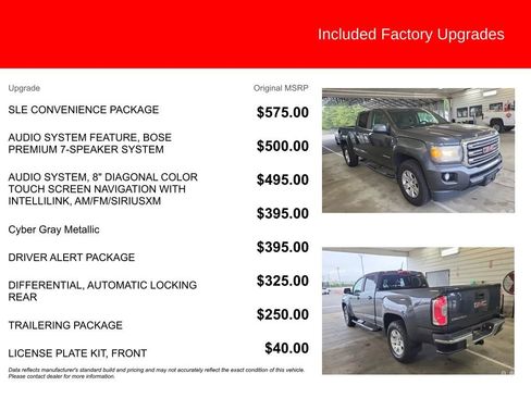 Used 2016 GMC Canyon SLE w/ SLE Convenience Package image 4