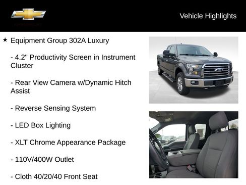 Used 2016 Ford F150 XLT w/ Equipment Group 302A Luxury AWD/4WD image 19