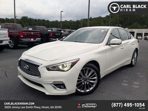 Used 2021 INFINITI Q50 Luxe w/ Cargo Package RWD image 1