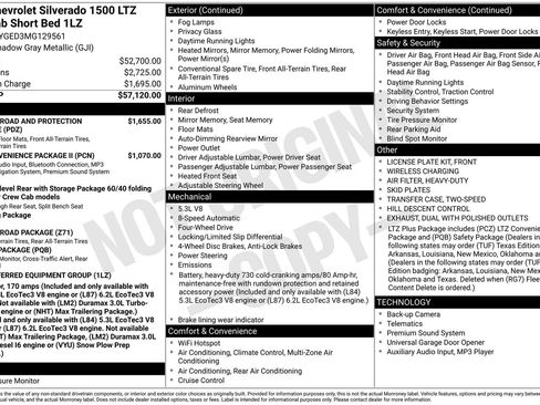 Used 2021 Chevrolet Silverado 1500 LTZ AWD/4WD image 3