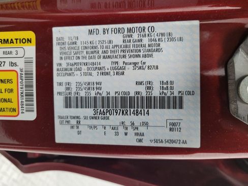 Used 2019 Ford Fusion SE AWD/4WD image 33