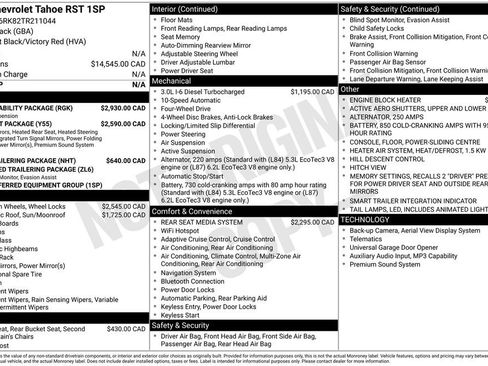 Used 2026 Chevrolet Tahoe RST w/ RST Capability Package AWD/4WD image 82