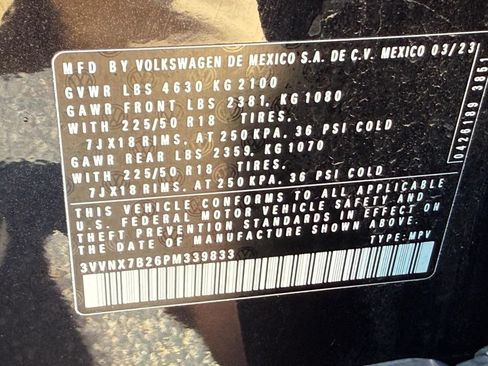 Certified 2023 Volkswagen Taos SE w/ Panoramic Sunroof Package AWD/4WD image 24