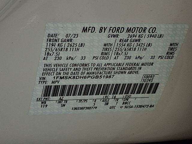 Certified 2023 Ford Explorer XLT w/ Equipment Group 202A AWD/4WD image 35