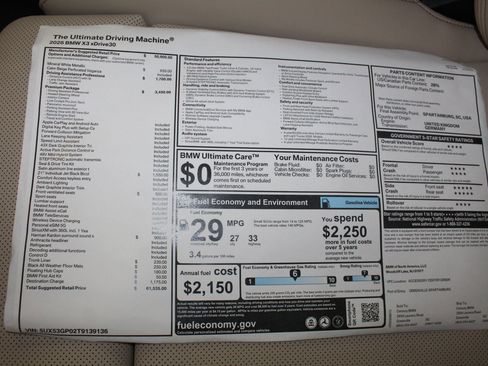 Used 2026 BMW X3 xDrive30 image 25