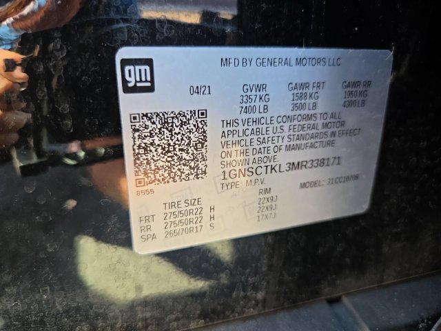 Certified 2021 Chevrolet Tahoe High Country RWD image 34