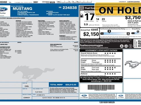 Used 2017 Ford Mustang GT w/ GT Performance Package image 46