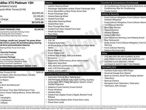 Used 2017 Cadillac XT5 Platinum w/ Driver Assist Package image 37