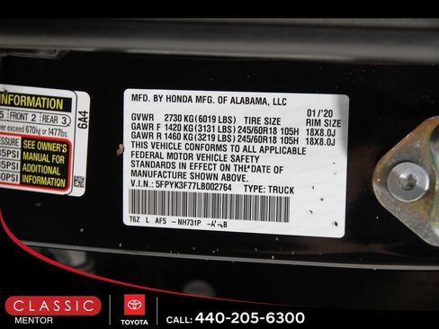 Used 2020 Honda Ridgeline RTL-E image 24