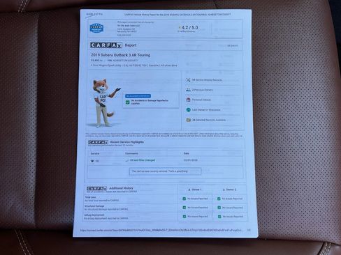 Used 2019 Subaru Outback 3.6R Touring w/ Popular Package #3A AWD/4WD image 49