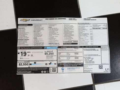 Used 2020 Chevrolet Camaro SS image 90