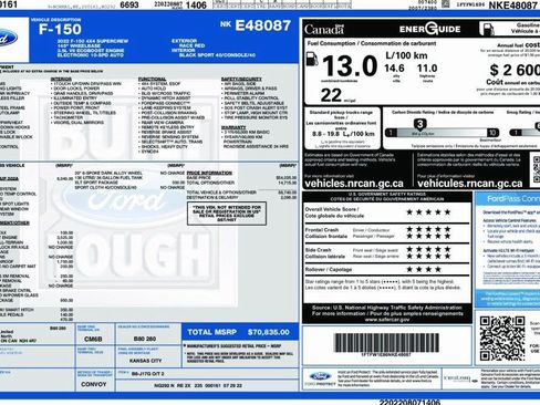 Used 2022 Ford F150 XLT w/ Equipment Group 302A High image 3