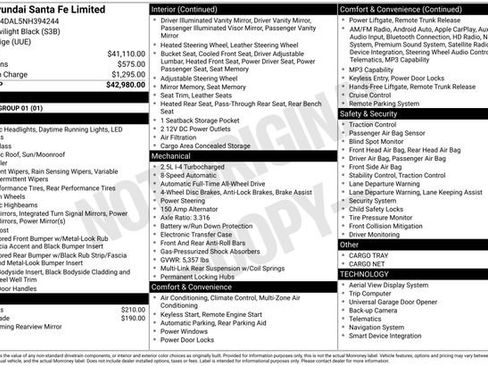 Used 2022 Hyundai Santa Fe Limited image 9