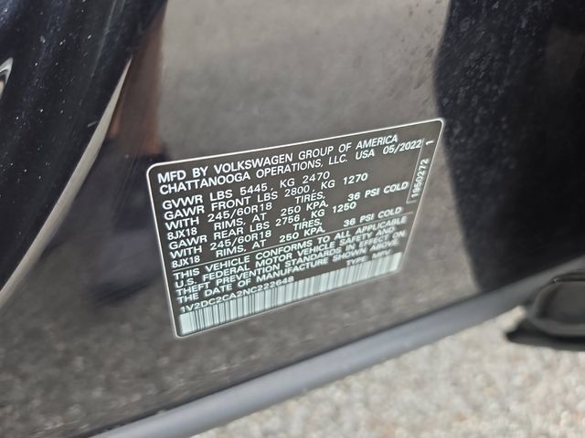 Used 2022 Volkswagen Atlas Cross Sport SE FWD image 32