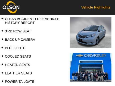 Used 2017 Toyota Sienna XLE w/ XLE Navigation Package image 2