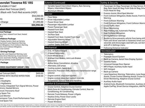 Used 2024 Chevrolet Traverse RS FWD image 31