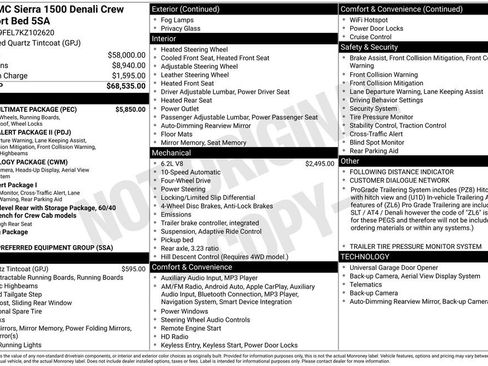 Used 2019 GMC Sierra 1500 Denali w/ Denali Ultimate Package image 6