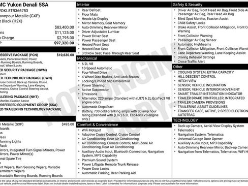 New 2026 GMC Yukon Denali w/ Denali Reserve Package AWD/4WD image 51