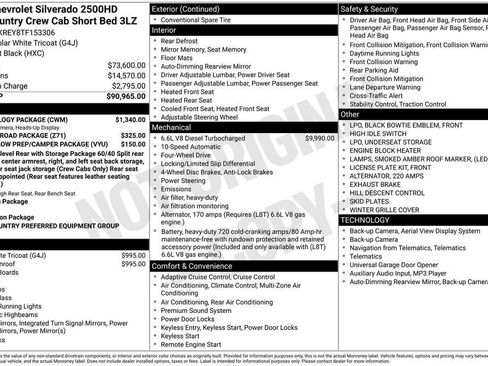 New 2026 Chevrolet Silverado 2500 High Country w/ Technology Package image 11