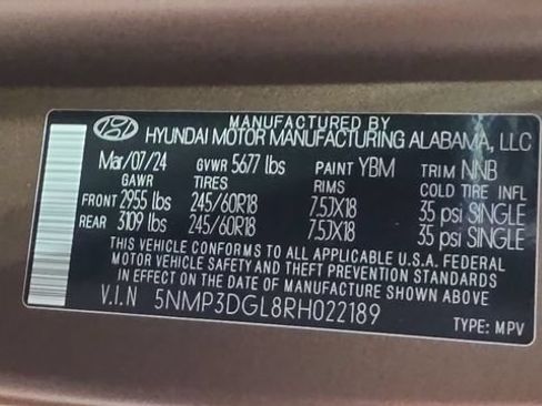 Certified 2024 Hyundai Santa Fe XRT AWD/4WD image 30