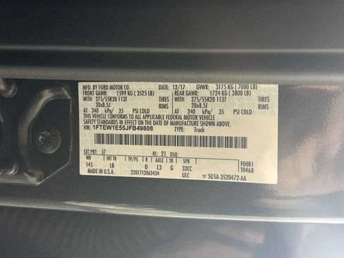 Certified 2018 Ford F150 Lariat w/ Equipment Group 502A Luxury AWD/4WD image 35