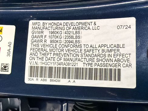 Used 2024 Honda Accord EX image 17
