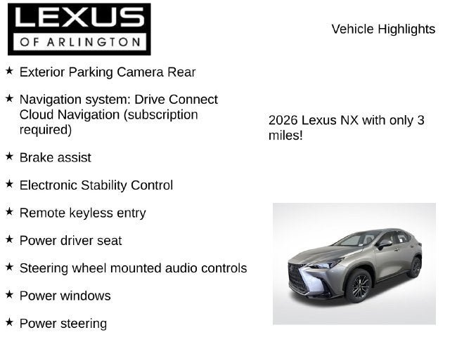 New 2026 Lexus NX 350 AWD image 7