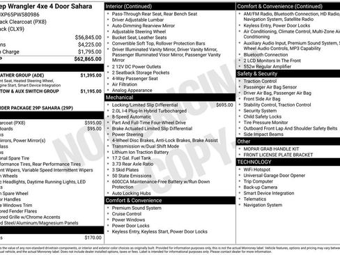 Used 2023 Jeep Wrangler Unlimited Sahara w/ Cold Weather Group AWD/4WD image 15