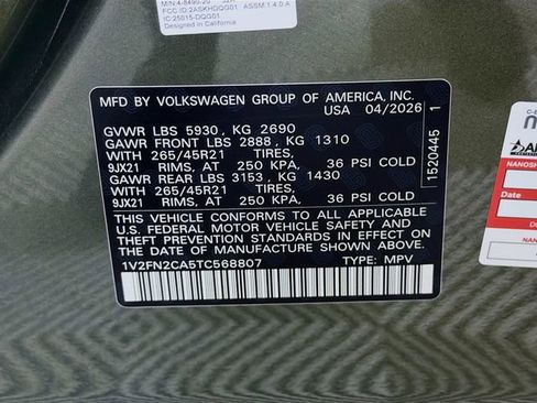 New 2026 Volkswagen Atlas SEL Premium R-Line AWD/4WD image 35