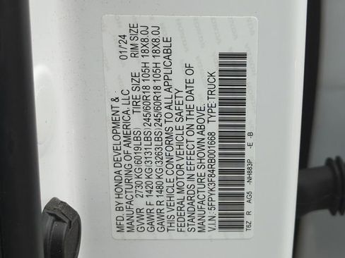 Certified 2024 Honda Ridgeline Black Edition image 32