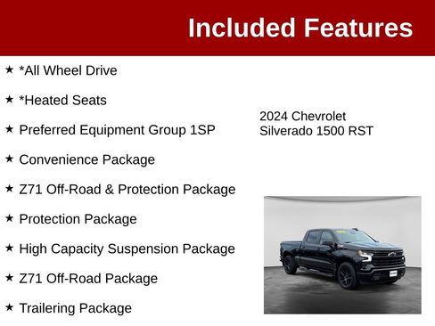 Used 2024 Chevrolet Silverado 1500 RST AWD/4WD image 3