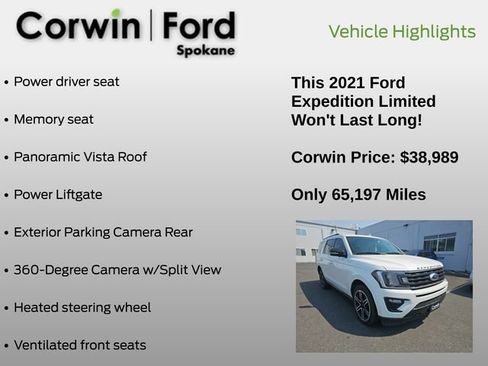 Used 2021 Ford Expedition Limited AWD/4WD image 12