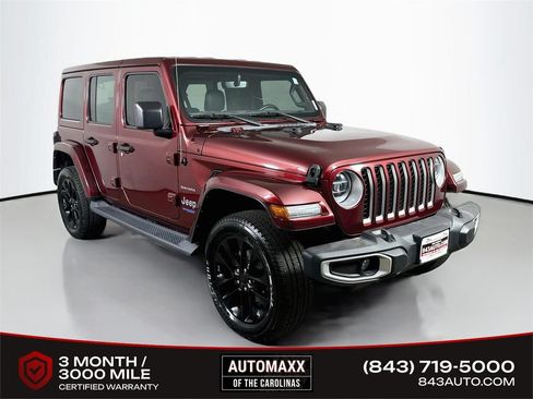 Used 2021 Jeep Wrangler Unlimited Sahara w/ Cold Weather Group AWD/4WD image 1