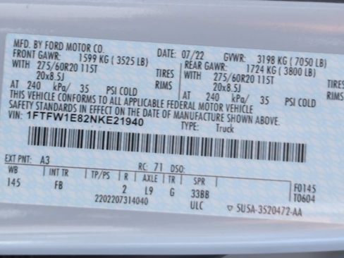 Used 2022 Ford F150 XLT w/ Equipment Group 302A High AWD/4WD image 52